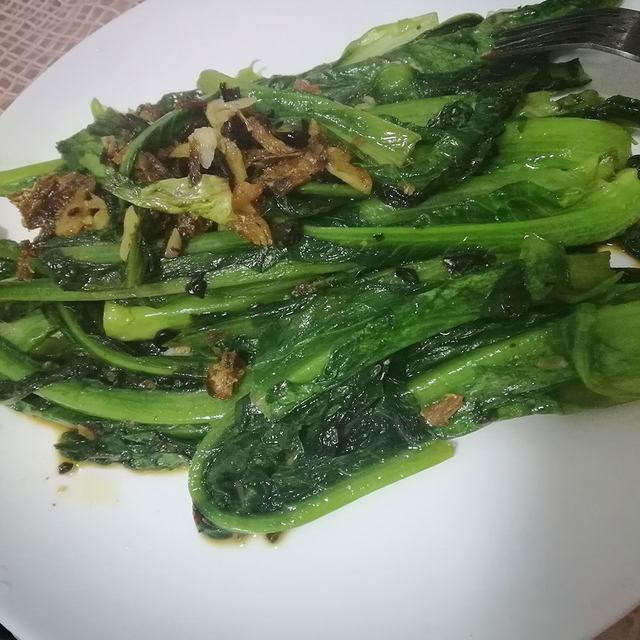 豆豉鲮鱼油麦菜