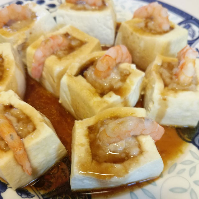 豆腐虾酿肉