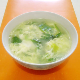 芹菜葉雞蛋湯