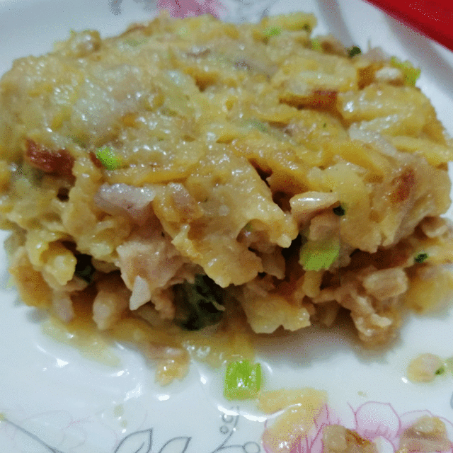 肉末土豆丝饼