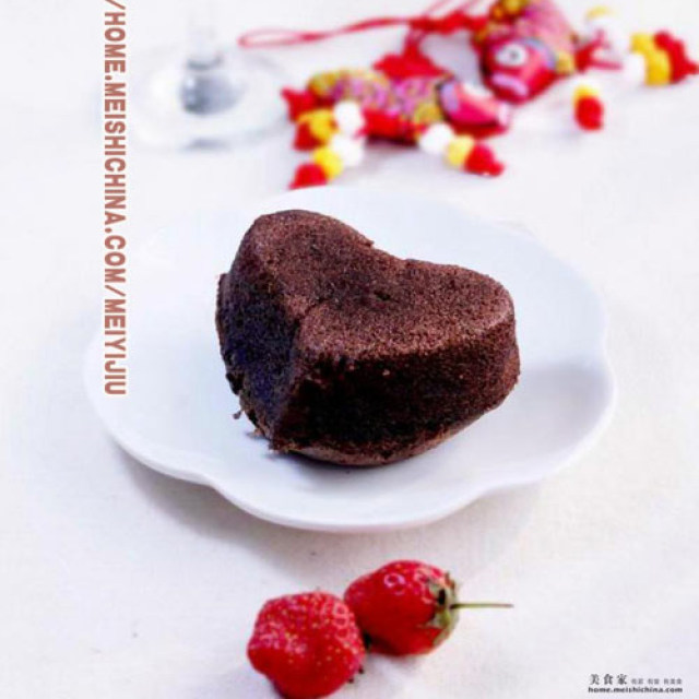 情人节，最温暖的爱—暖心巧克力蛋糕