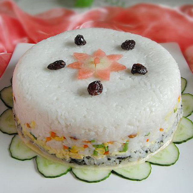 花样米饭（七）—浪漫七夕—多味寿司蛋糕