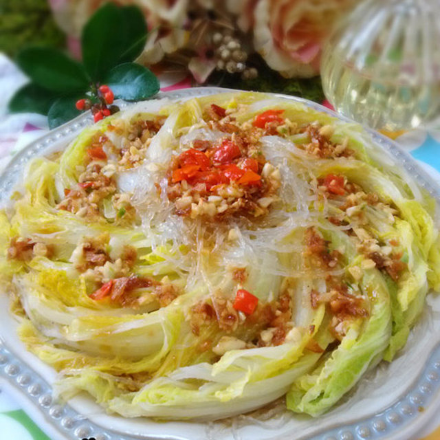 Garlic Minced Vermicelli Baby Cabbage - Cabbage with Seafood Flavor