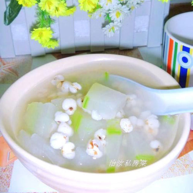 【养生汤煲】薏米冬瓜汤