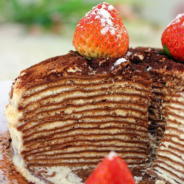 层层叠叠都是为了你-----巧克力千层蛋糕