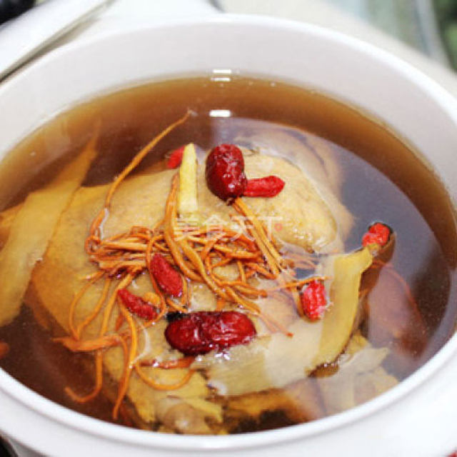 Stewed Duck Soup with Cordyceps Flower