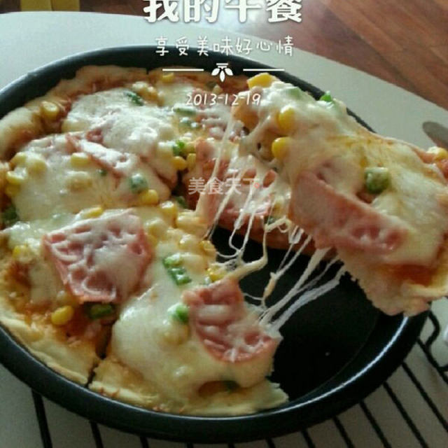 芝士火腿披萨(超级详细噢)