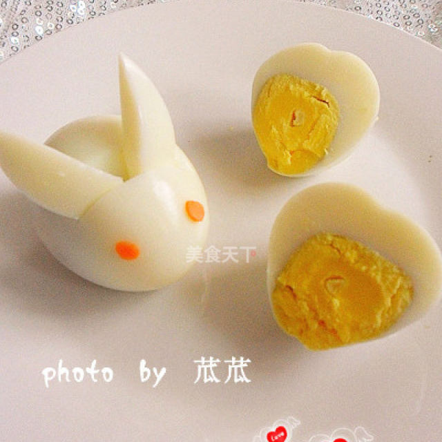 【给鸡蛋换造型】爱心鸡蛋，兔子鸡蛋