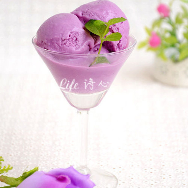 【紫薯冰淇淋】--- 最爱那一抹淡淡的紫