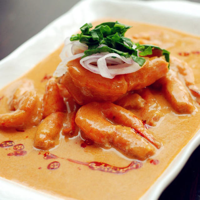 泰式红咖喱虾--浓浓南国风情