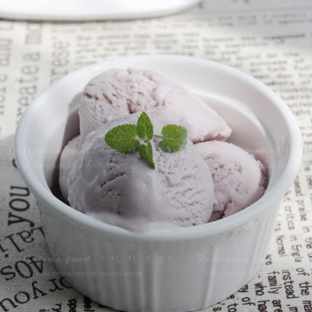 给冰淇淋加点颜色-----紫薯冰淇淋