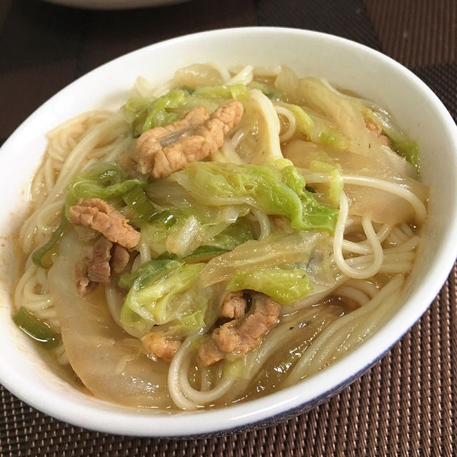 白菜肉丝面