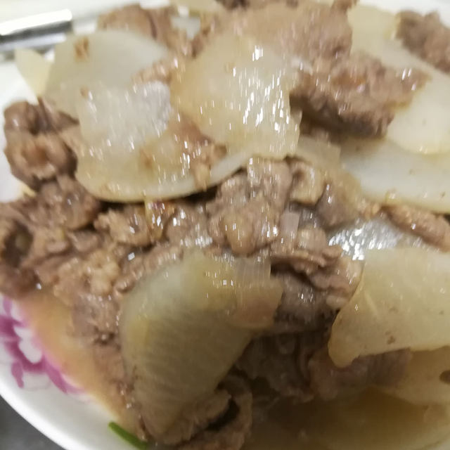 牛肉炒白萝卜