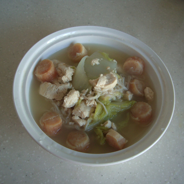 冬季养生菜——金针翡翠奶白汤