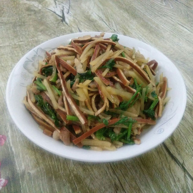 土豆丝炒豆腐干