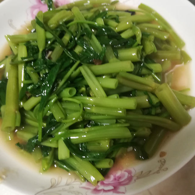 豆豉炒空心菜