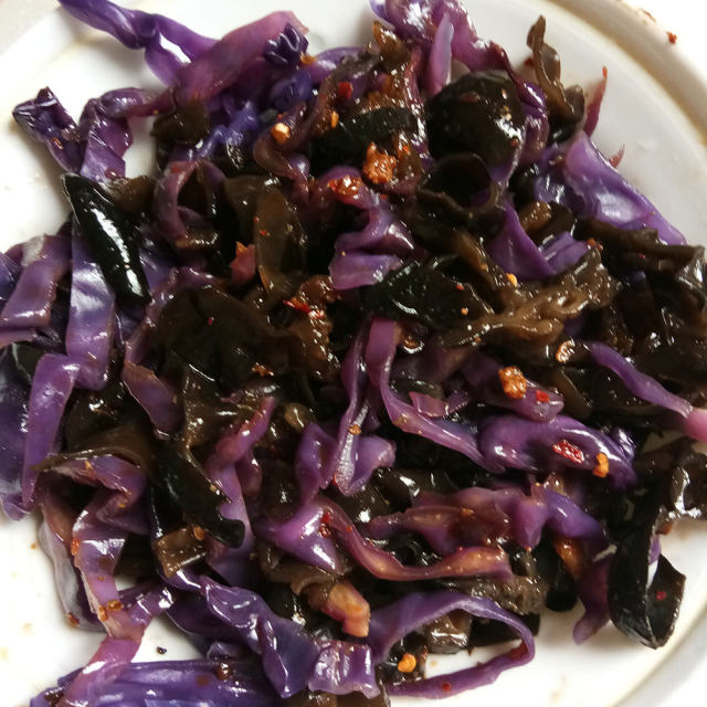 凉拌紫兰菜