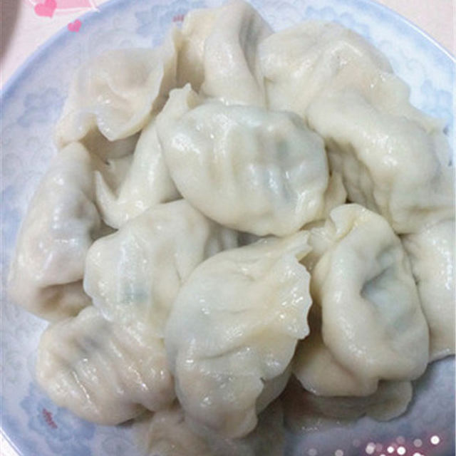 海米韭菜素饺子