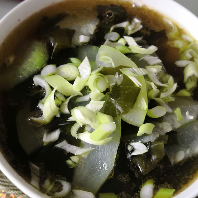 低盐减脂冬瓜海菜汤