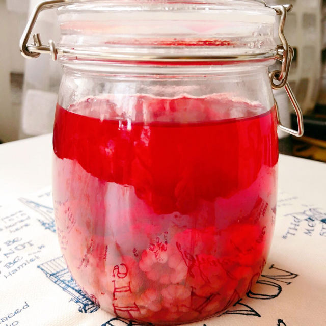 冰糖树莓罐头