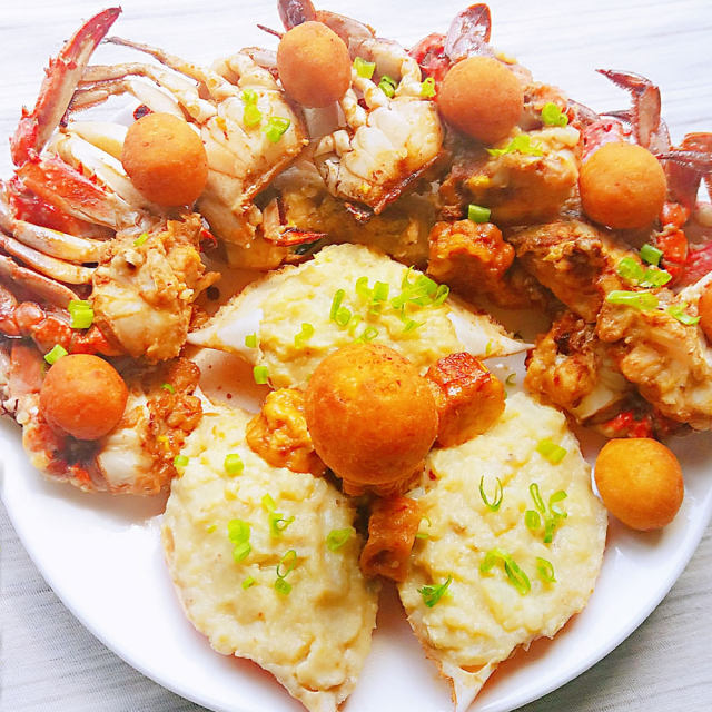双豆梭子蟹（七星伴月）──“鱼儿厨房”私房菜