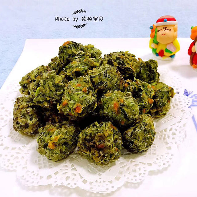 酥炸茼蒿丸