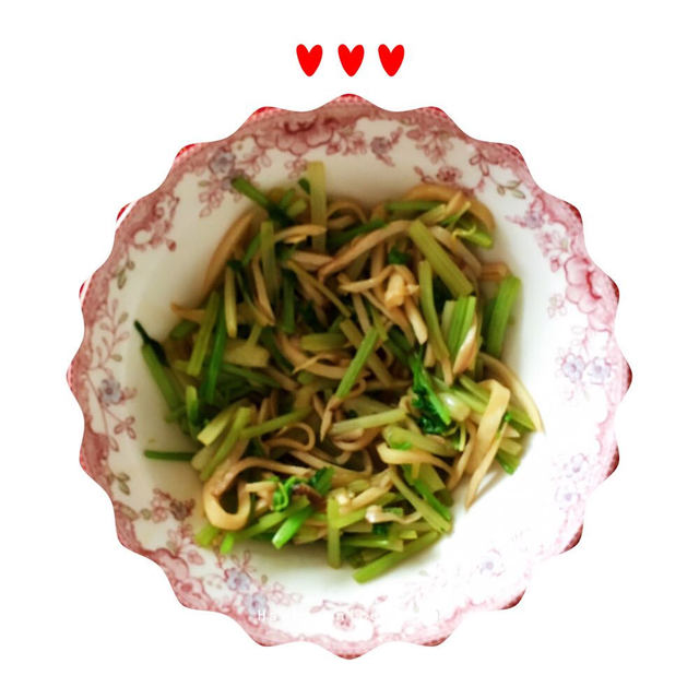 杏鲍菇炒芹菜