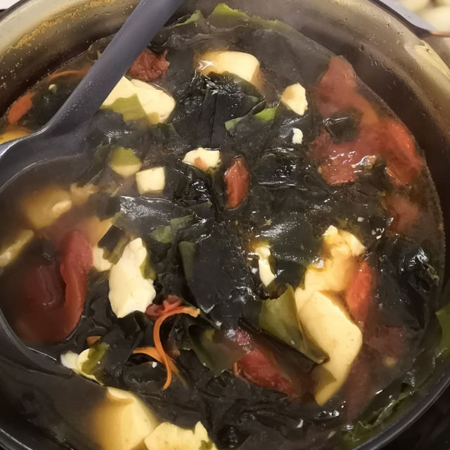 海菜嫩豆腐汤