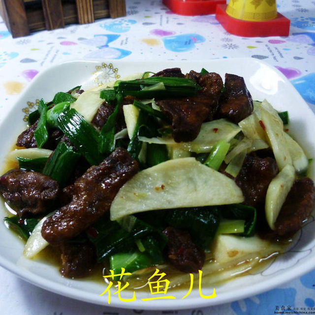 大蒜茭白炒豆腐干