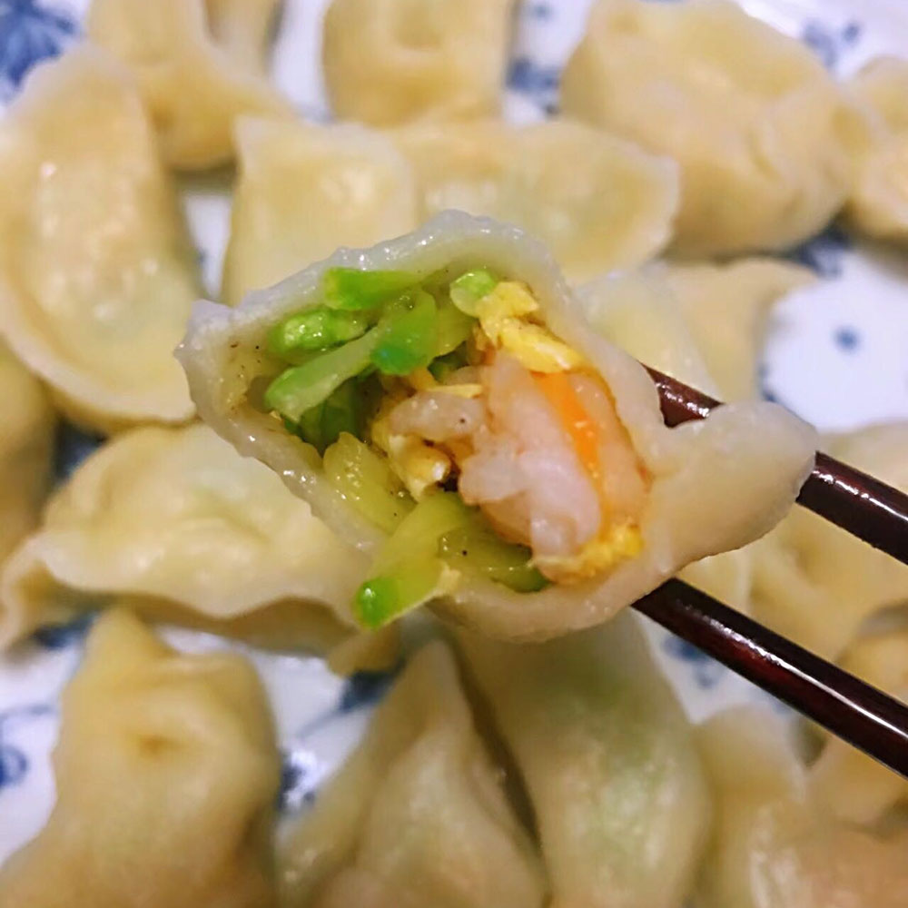 西葫芦虾仁鸡蛋水饺