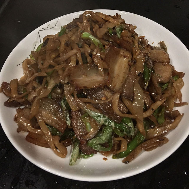 咸菜炒肉片