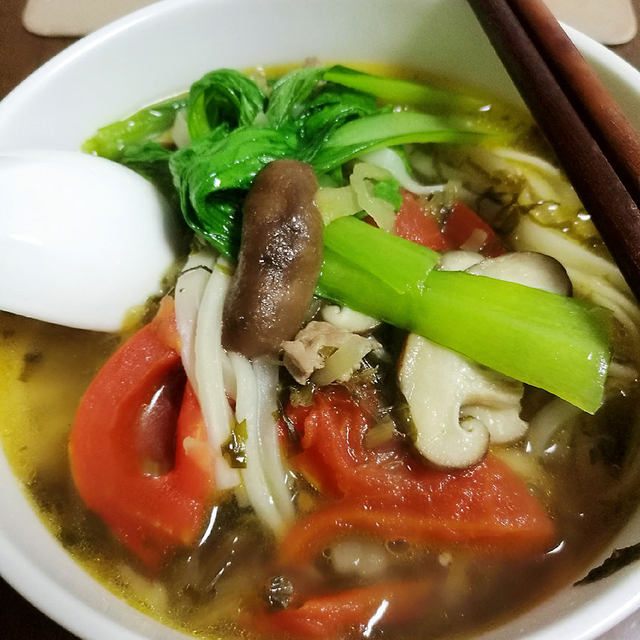 青菜牛肉面