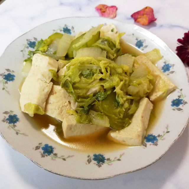 白菜烧豆腐