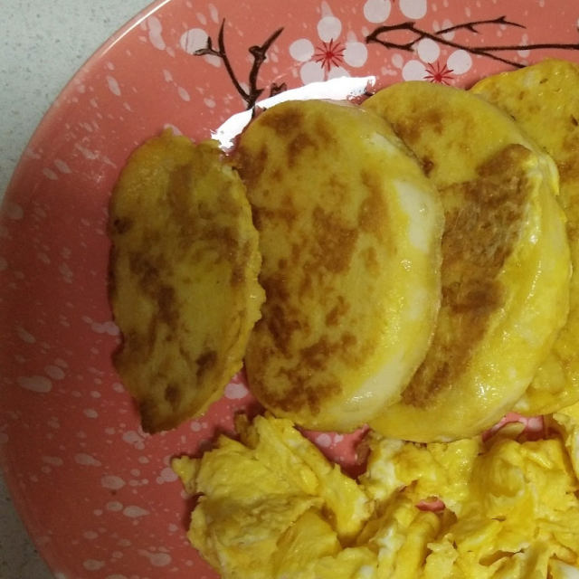 营养早餐 鸡蛋煎馒头片