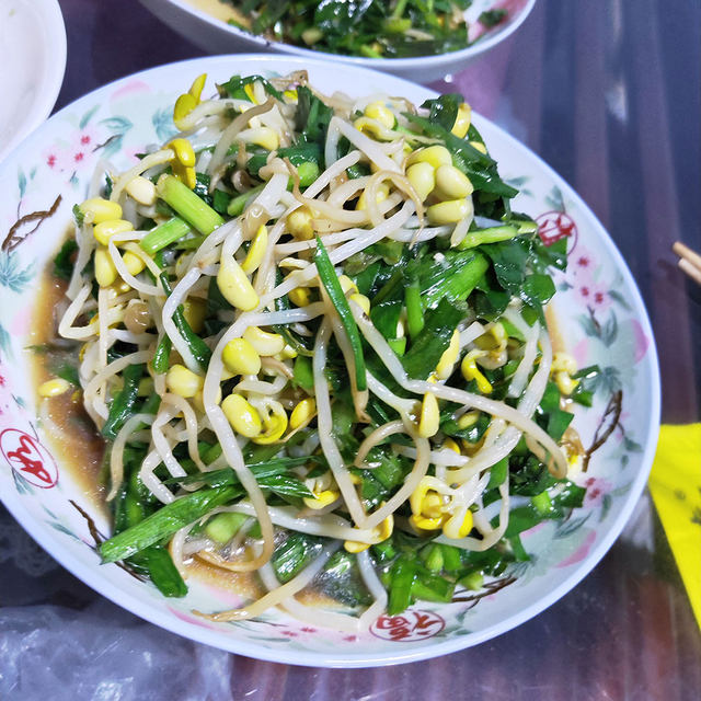 韭菜炒黄豆芽