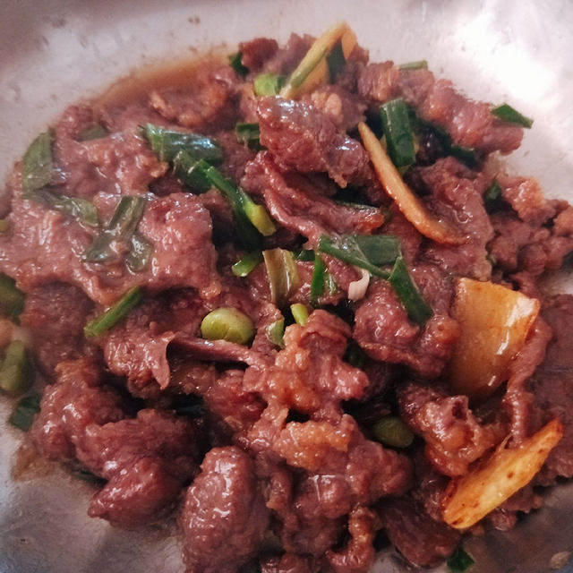 香葱炒牛肉