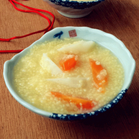 山药红萝卜小米粥