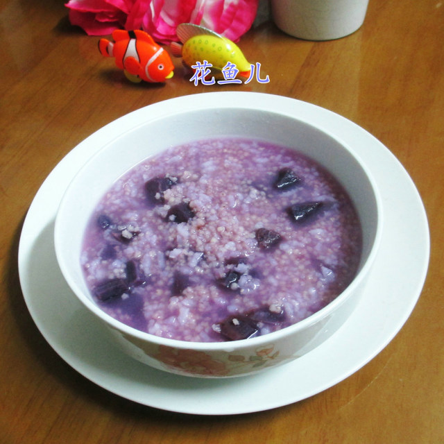 紫薯二米粥