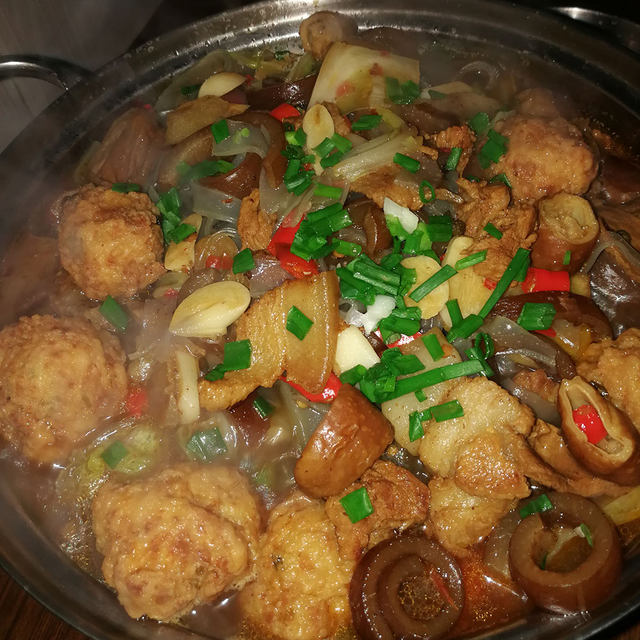 干锅猪肉白菜炖粉条