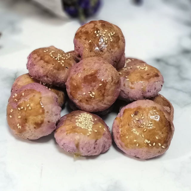 芋泥紫薯酥饼