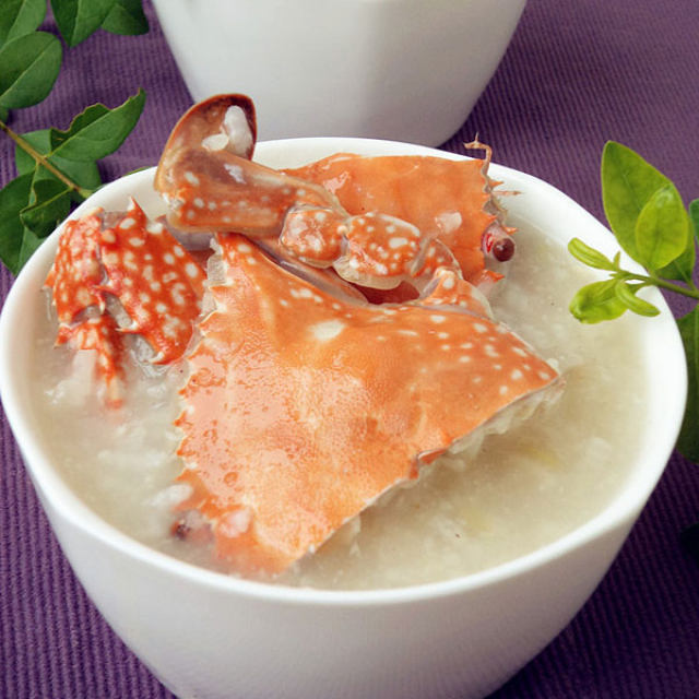 双米海蟹粥