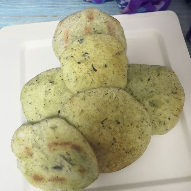 主食——菠菜饼
