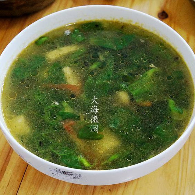 豌豆苗豆腐汤