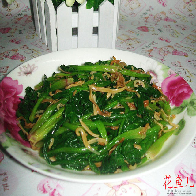 丁香鱼拌菠菜