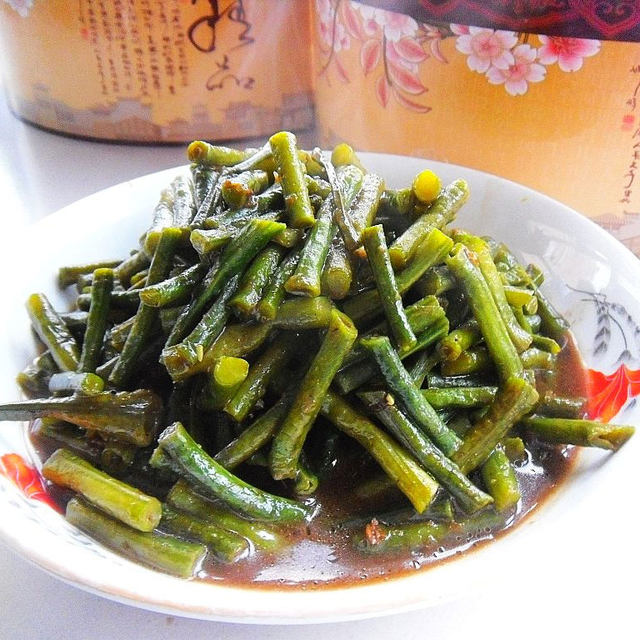 老汤烧豇豆