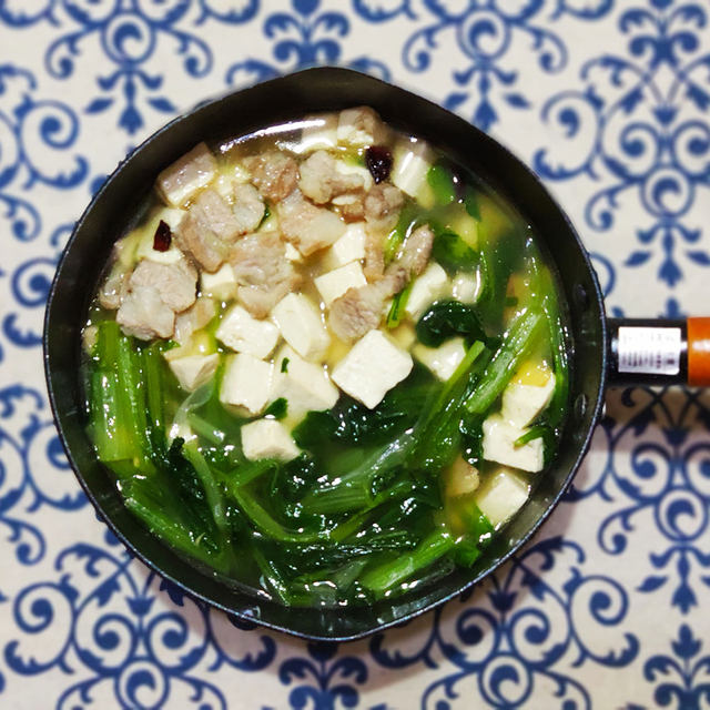 小白菜炖豆腐