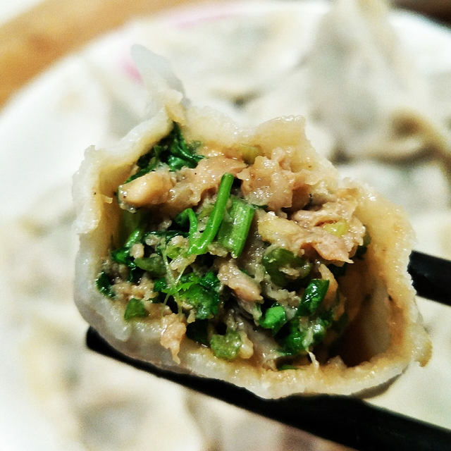 香菜肉水饺