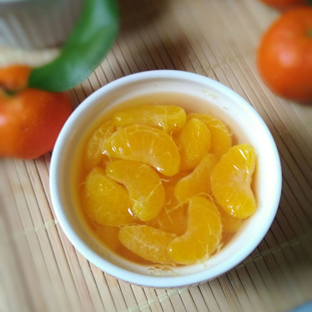 橘子黄冰糖水