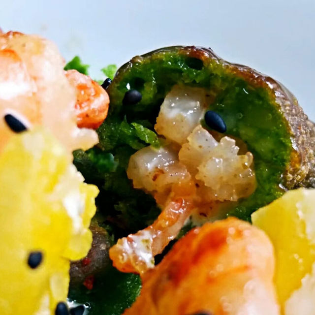 碧波油条菠萝虾──鱼儿厨房私房菜