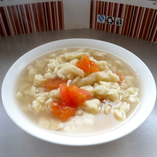 鸡蛋番茄疙瘩汤